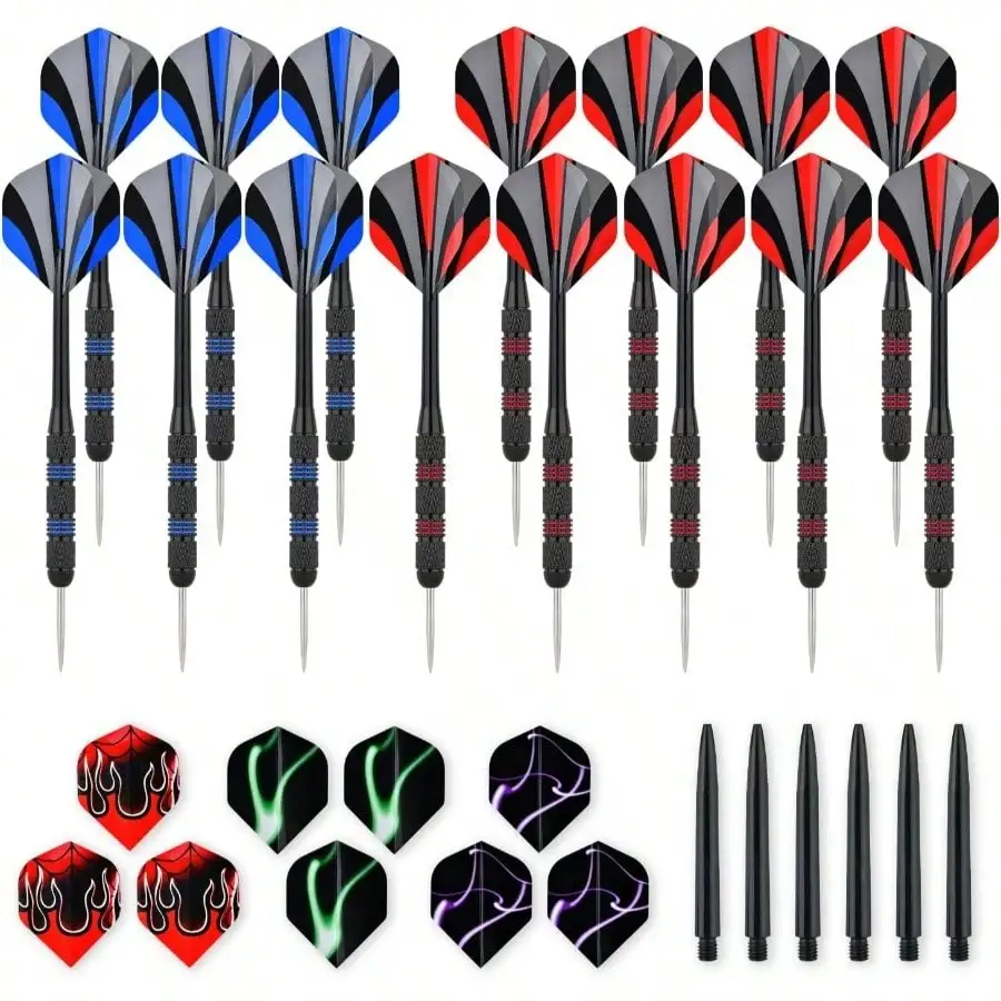 

Steel Tip Darts Set 18 Grams15 Pack Steel Barrels