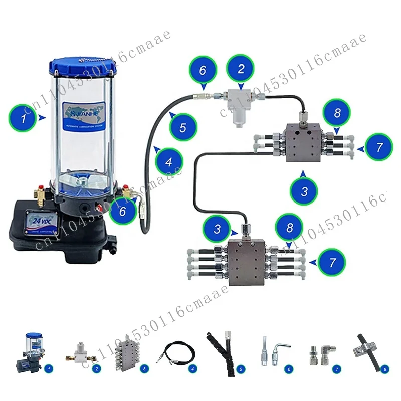 Electric Grease Pump for Bulldozer Grease 24v 12V Automatic Grease Lubrication Pump System