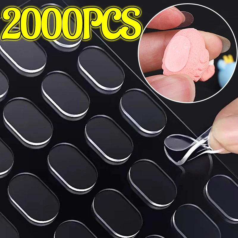 Double Sided Sticky Dots Removable Round Putty Clear Double Sided Tape For Crafts No Trace Sticky Tack Water-Repellent Adhesive