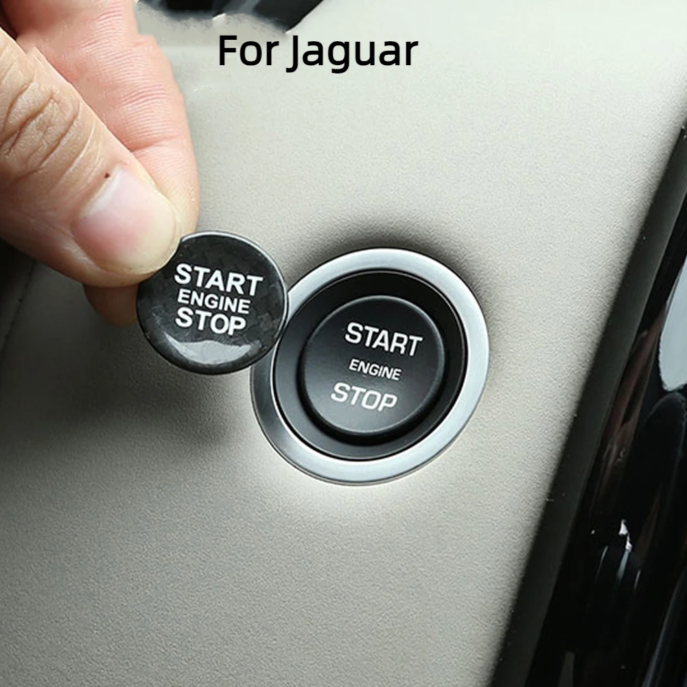 For Land Rover Discovery 5 Range Rover Sport Vogue Evoque Velar For Jaguar E-PACE XJ F-Type Engine Start Stop Button Trim Cover