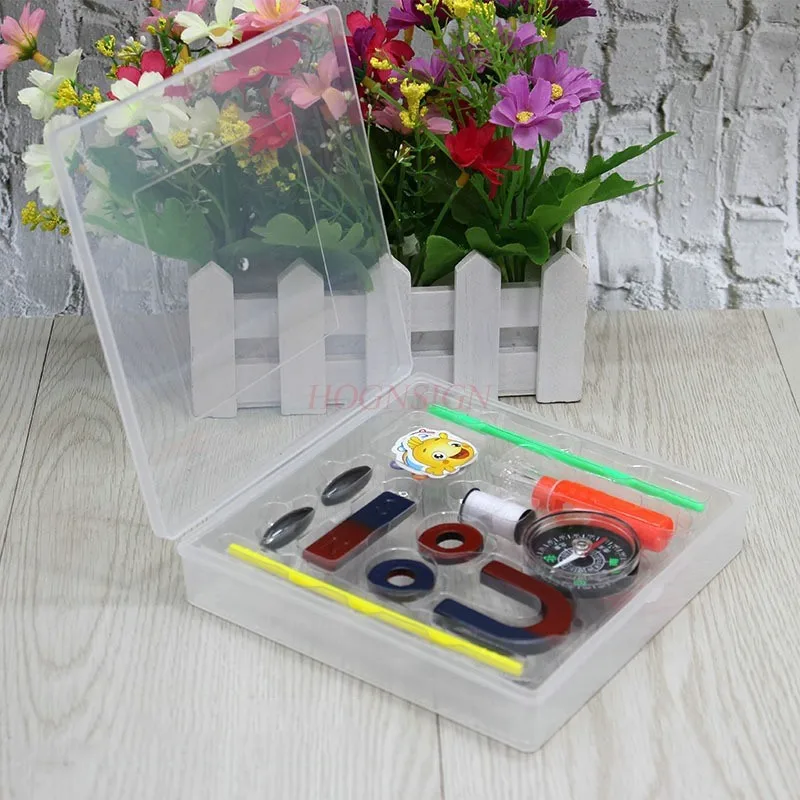 1set  U-shaped bar shaped circular teaching magnet, Magnet set, science experiment tool for elementary school students,