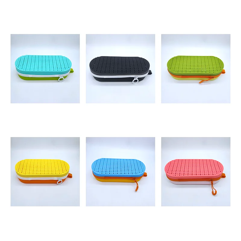 Swim Goggle Case For Swimming Goggles, Silicone Protective Cases with Drain Hole for Goggles Large Capacity