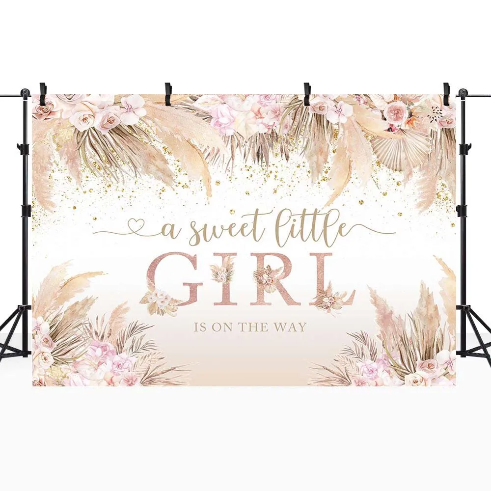 Mcsicka-小さな女の子のためのボヘミアンスタイルの花の背景,スタジオアクセサリー,写真の背景