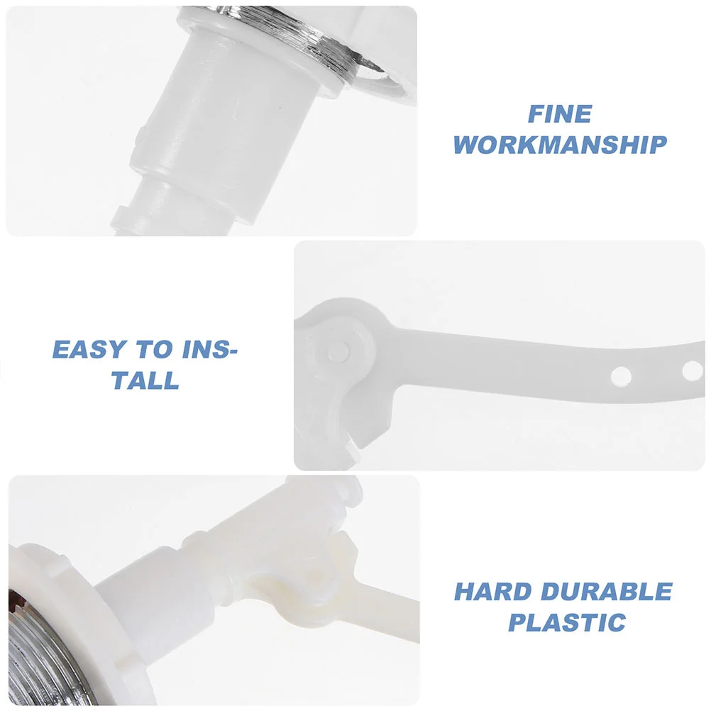 

4pcs Toilet Tank Buttons Replacement Abs Chrome Plated Universal Flush Push For Home Bathroom Durable Water Tank Fittings