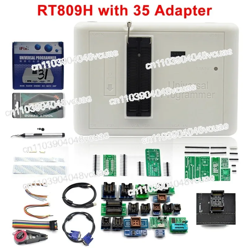 

RT809H EMMC-Nand FLASH Universal Programmer with Adapter Cables EMMC-Nand Better Than XGecu T56 Programmer
