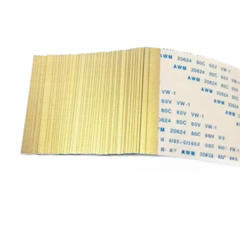 Gold-Plated FFC FPC Flat Flexible Cable AWM 20706 105C 60V VW-1 0.5MM Pitch Type-A 4P/6/8/10/12/14/16/20/26/30/40/45/50/54/60Pin