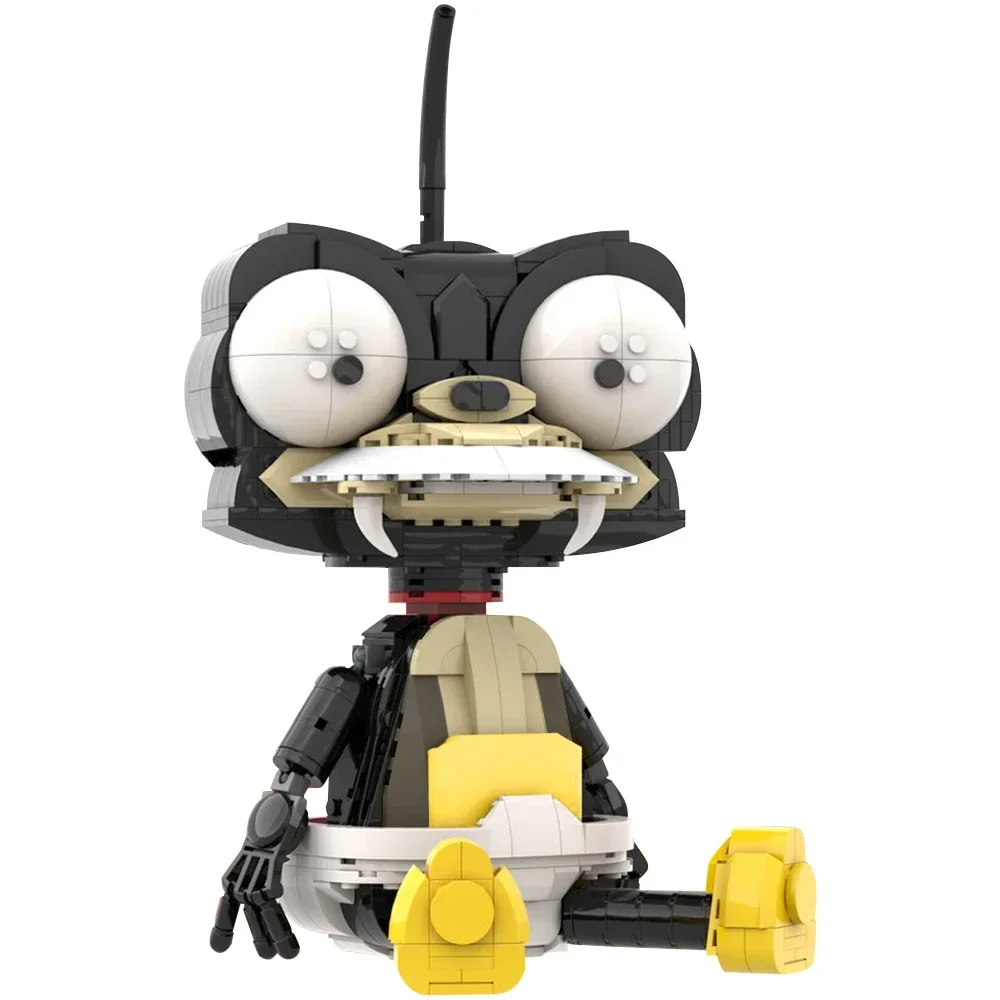 Acessórios de anime Blocos de construção de pato de desenho animado MOC- 129584   Futuramaed Lord Nibbler Montagem Modelo Quebra-cabeça Brinquedo Infantil Presente de Aniversário