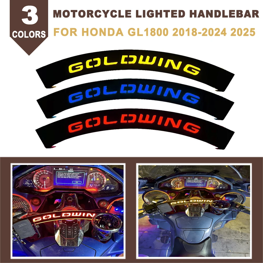 

Motorcycle LED Lighted Handlebar Light Bar Kit Accessories For Honda Goldwing 1800 Gold Wing 1800 GL1800 1800GL 2018-2024 2025