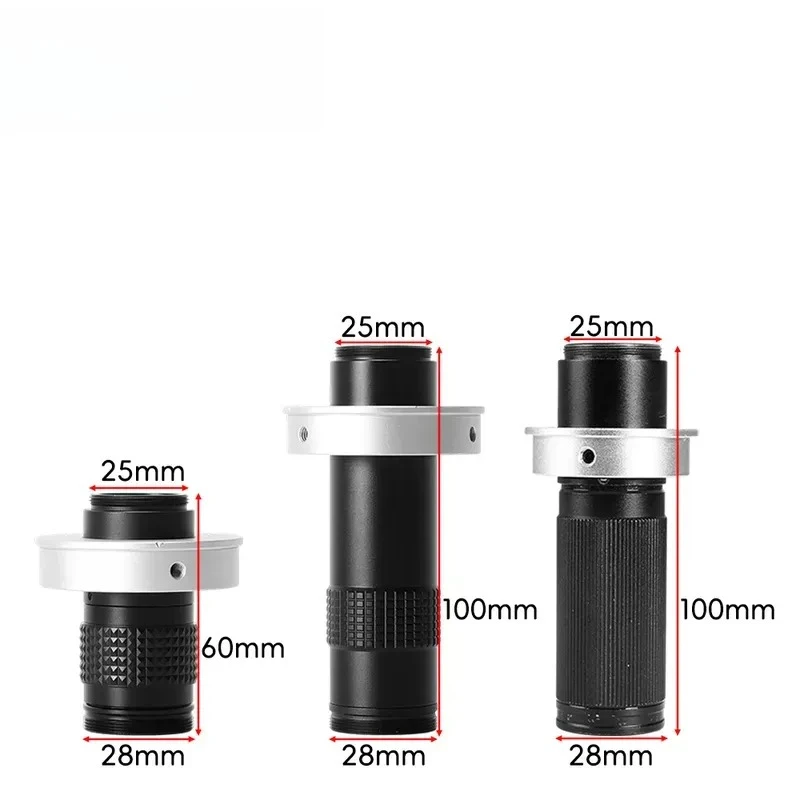 for ML15 Optical Zoom Microscope Lens Portable 120x Industrial Camera Visual Inspection Infinity Lens PCB Repair Soldering
