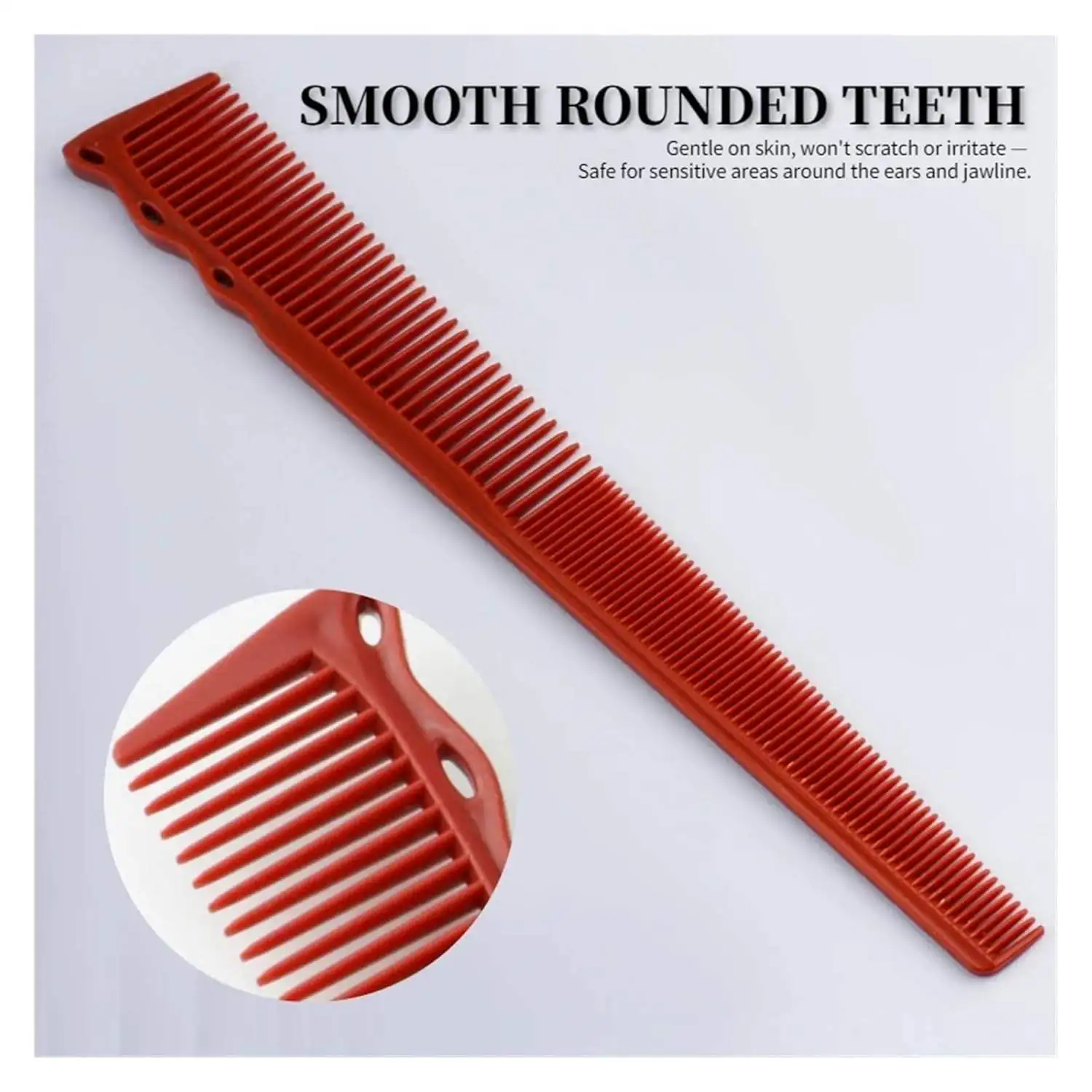 1/3/6Pcs Professional Anti-Static Dual Teeth Hair Cutting Comb Ergonomic Handle Barber Styling Comb for Salon Home Use
