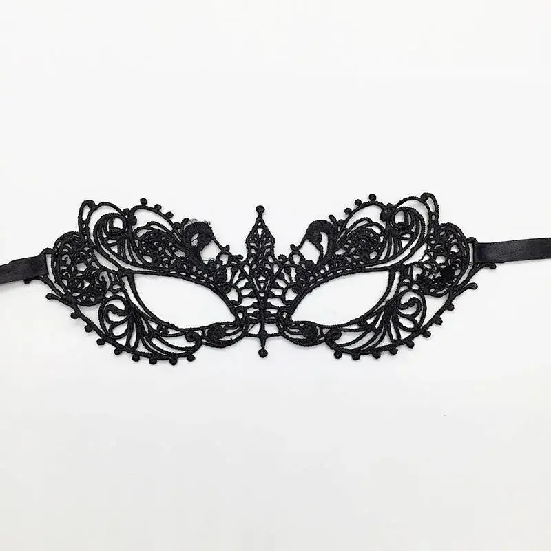 Animal Pattern Halloween Half Face Mask Sexy Women's Lace Cosplay Masquerade Eye Mask for Party Carnival Christmas New Year