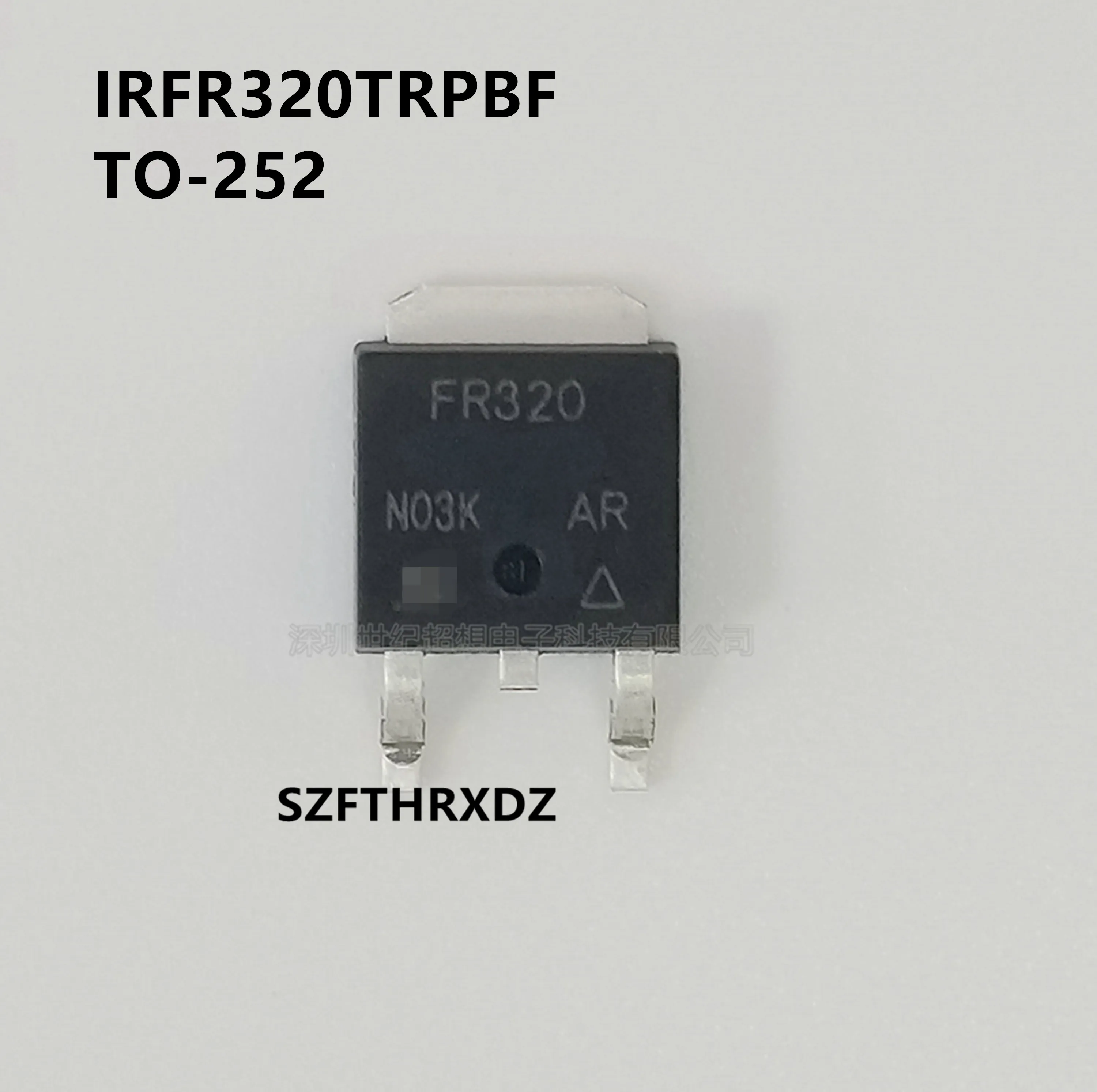 

10pcs 100% New Imported Original IRFR320TRPBF FR320 400V 3.1A 42W TO252-3 Field-effect transistor