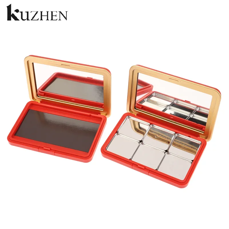 Multi-grades diy paleta de sombra com espelho vazio diy caixa de cosméticos paleta de maquiagem magnética diy compõem ferramenta