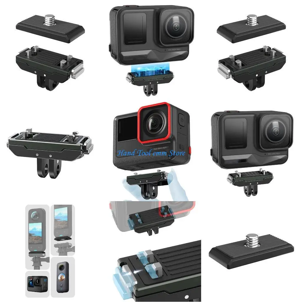 H37F مرفق مغناطيسي سريع الإصدار محولات تركيب سريعة الفصل ملحقات الكاميرا الرياضية لـ 360