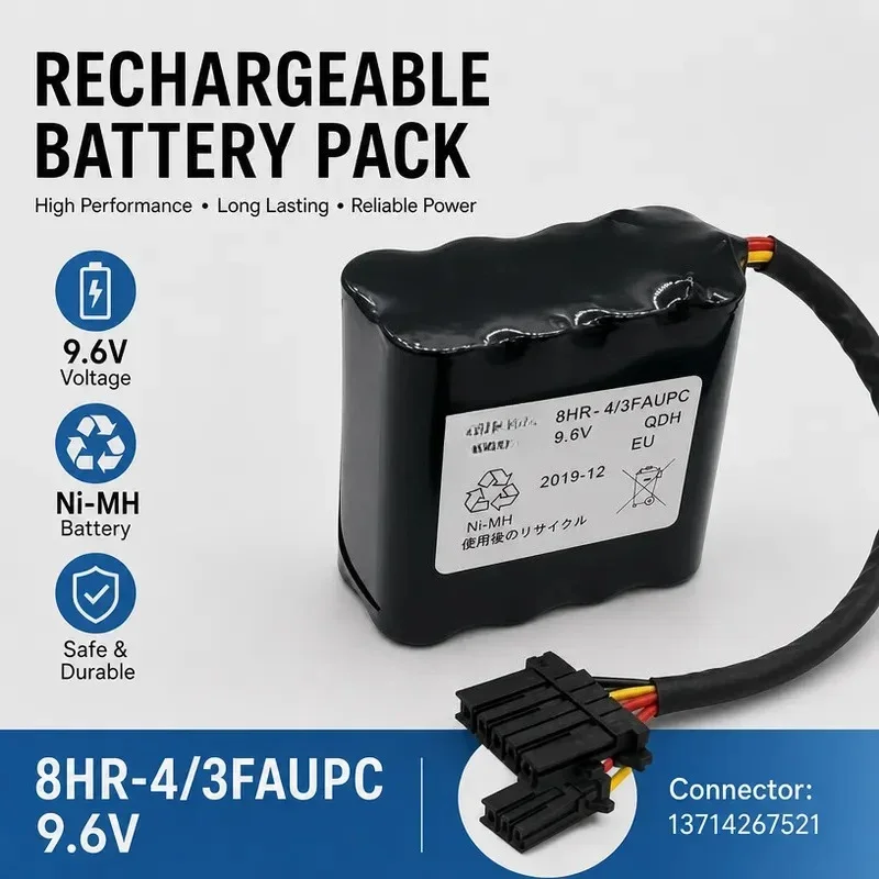 [NEW]  for Okuma Machine Tool Battery FDK 8HR-4/3FAUPC 9.6V E5503-07E-001 Replacement Battery Pack