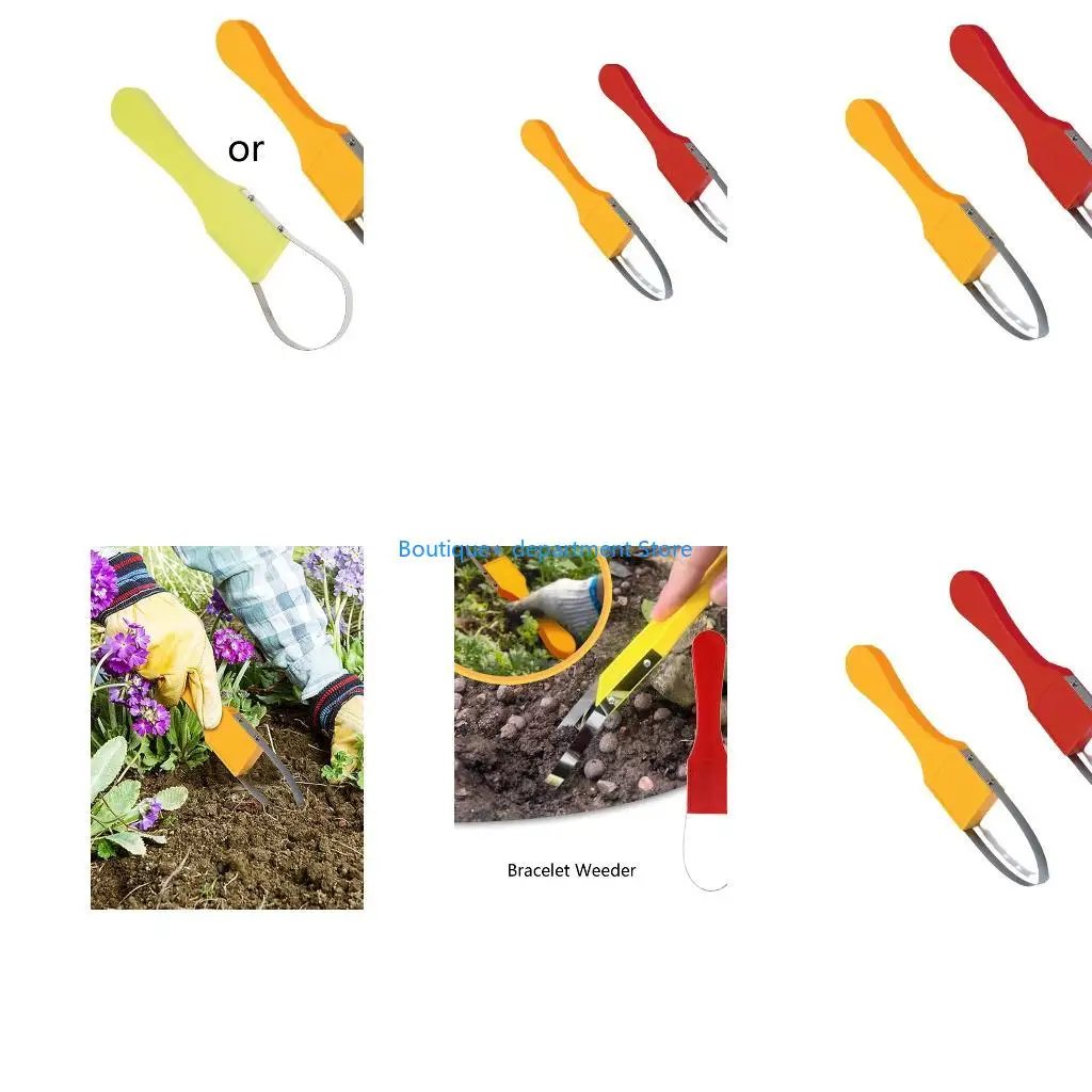 E1PD Portable Manual Weeders Tool with Plastic Handle for Lawn Weeding Loosening