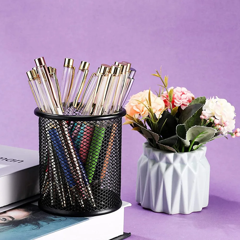 ABJF-22 Colorful Empty Tube Floating DIY Pens,Metal Pens, Building Your Favorite Liquid Sand Pens Supplies For Many Occasions