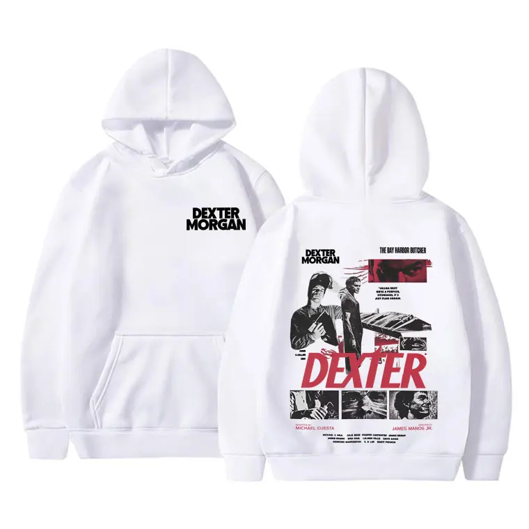 

TV Play Dexter Morgan Graphic Hoodie Men Women Clothing Casual Vintage Hooded Sweatshirt Men's Gothic Rock Popular Pullover