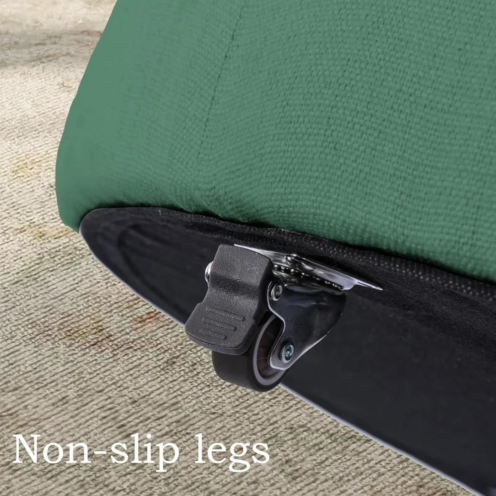 طاولة قهوة عثمانية مستديرة للتخزين مع صينية جوز، مسند دائري مقاس 30 بوصة مع مساحة تخزين، طاولة قهوة مستديرة منجدة حديثة مع #3