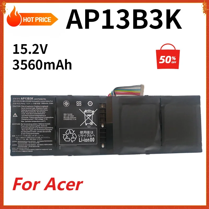 

AP13B3K AP13B8K Laptop Battery for Acer Aspire V5 R7 V5-572G V5-573G V5-472G V5-473G V5-552G M5-583P V5-572P R7-571 V5-452G