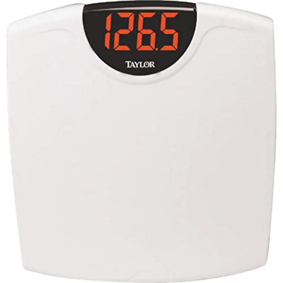 

HighPrecision Electronic Scale in White for Kitchen Bathroom and Laboratory Use with Fast Response Time and Large LCD Display f