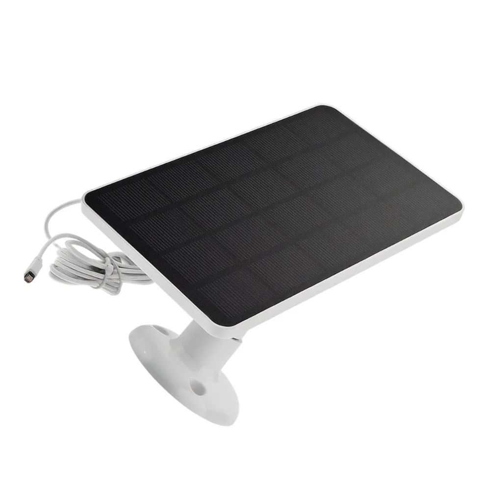 1PCS 4W Monocrystalline Solar-Panel For Ring Blink-Eufy Low Power Security Camera Weatherproof Outdoor Charging Module