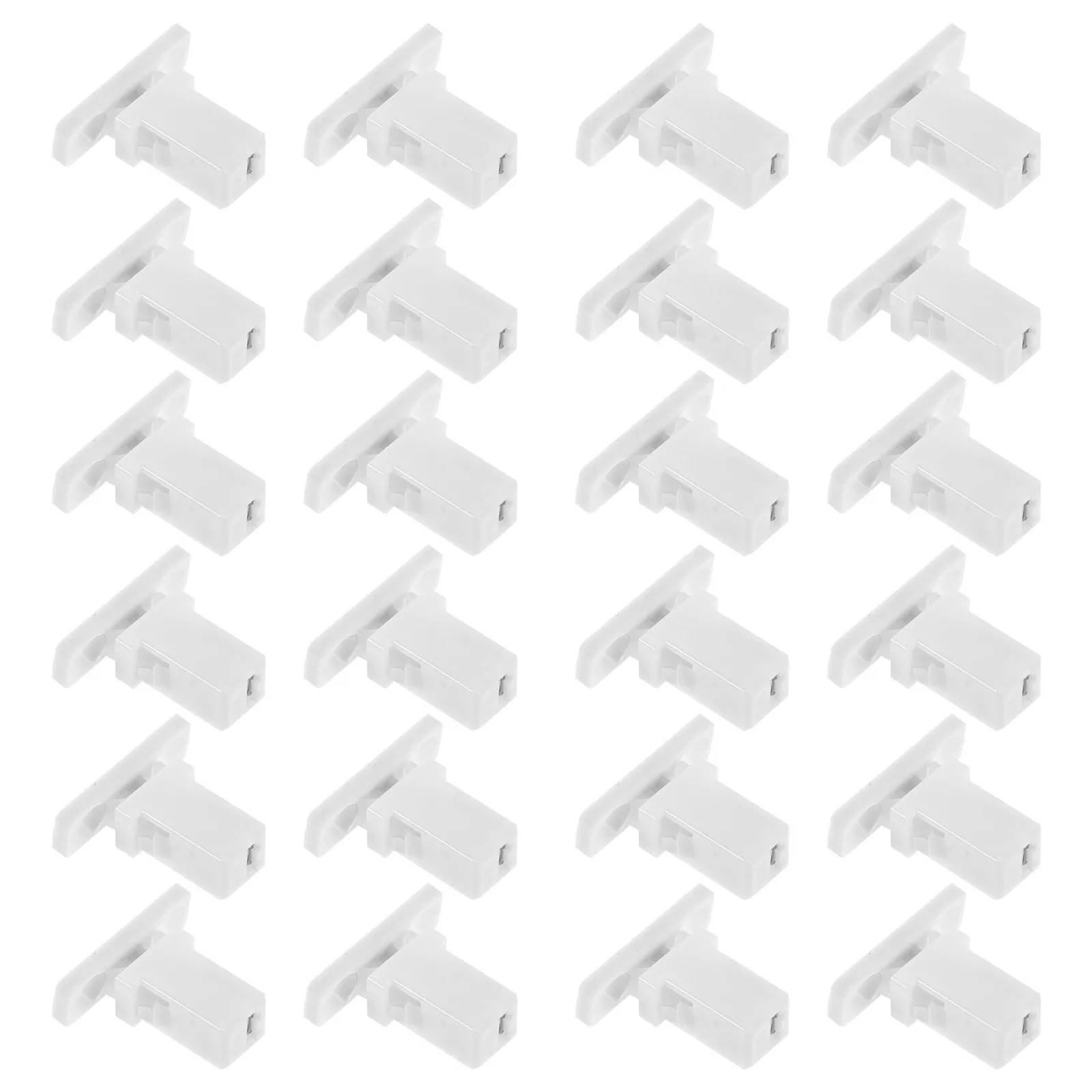 40Pcs Trash Can Lid Lock Replacement Push-Type Plastic Buckles for Garbage Can Lid Repair Waste Bin Clip Locks