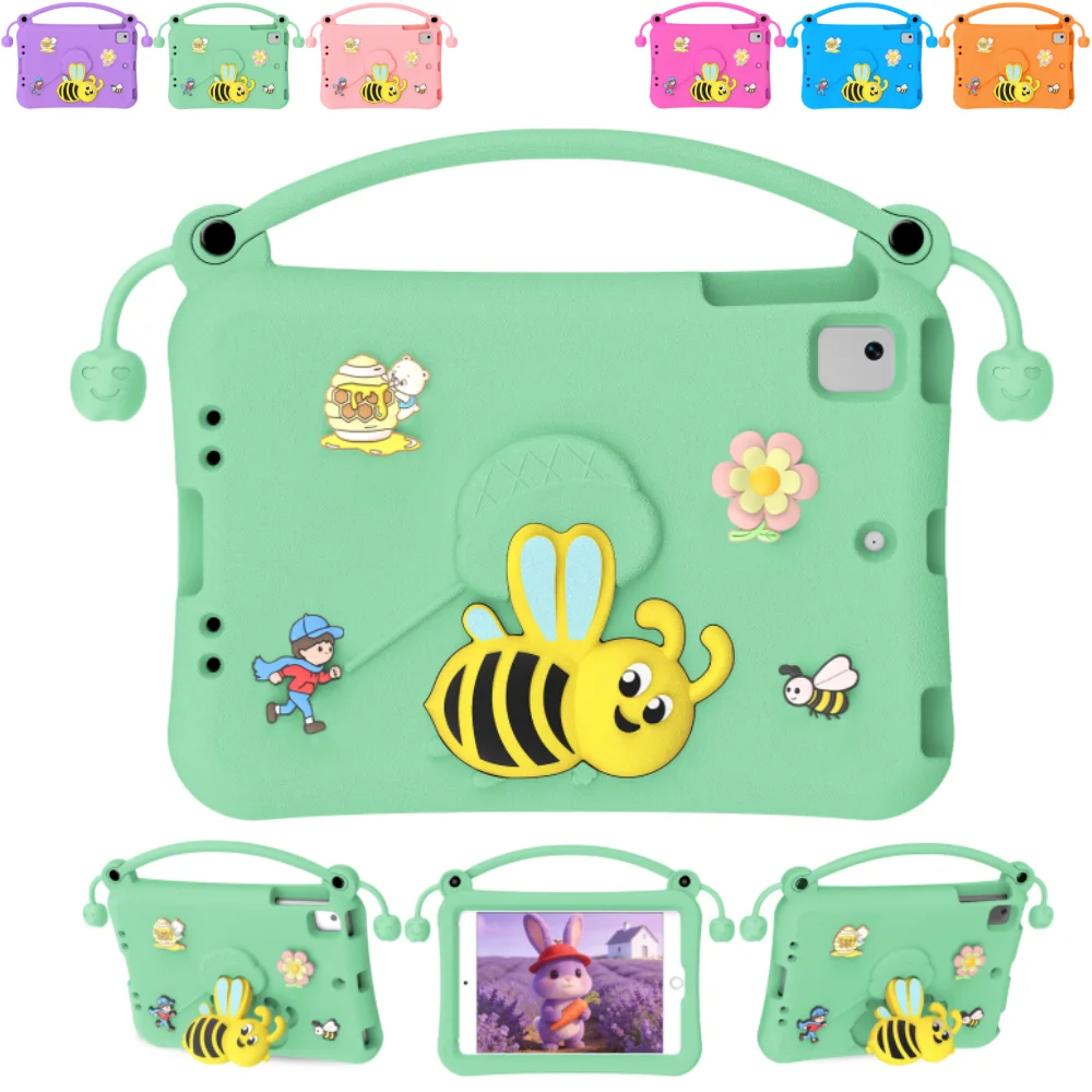

Детский чехол из ЭВА для iPad mini 1, 2, 3, 4, 5, 7,9 дюйма, A1432, A1454, A1538, A1550, A2124, A2125, A2126, чехол для планшета с подставкой в ​​стиле Little Bee