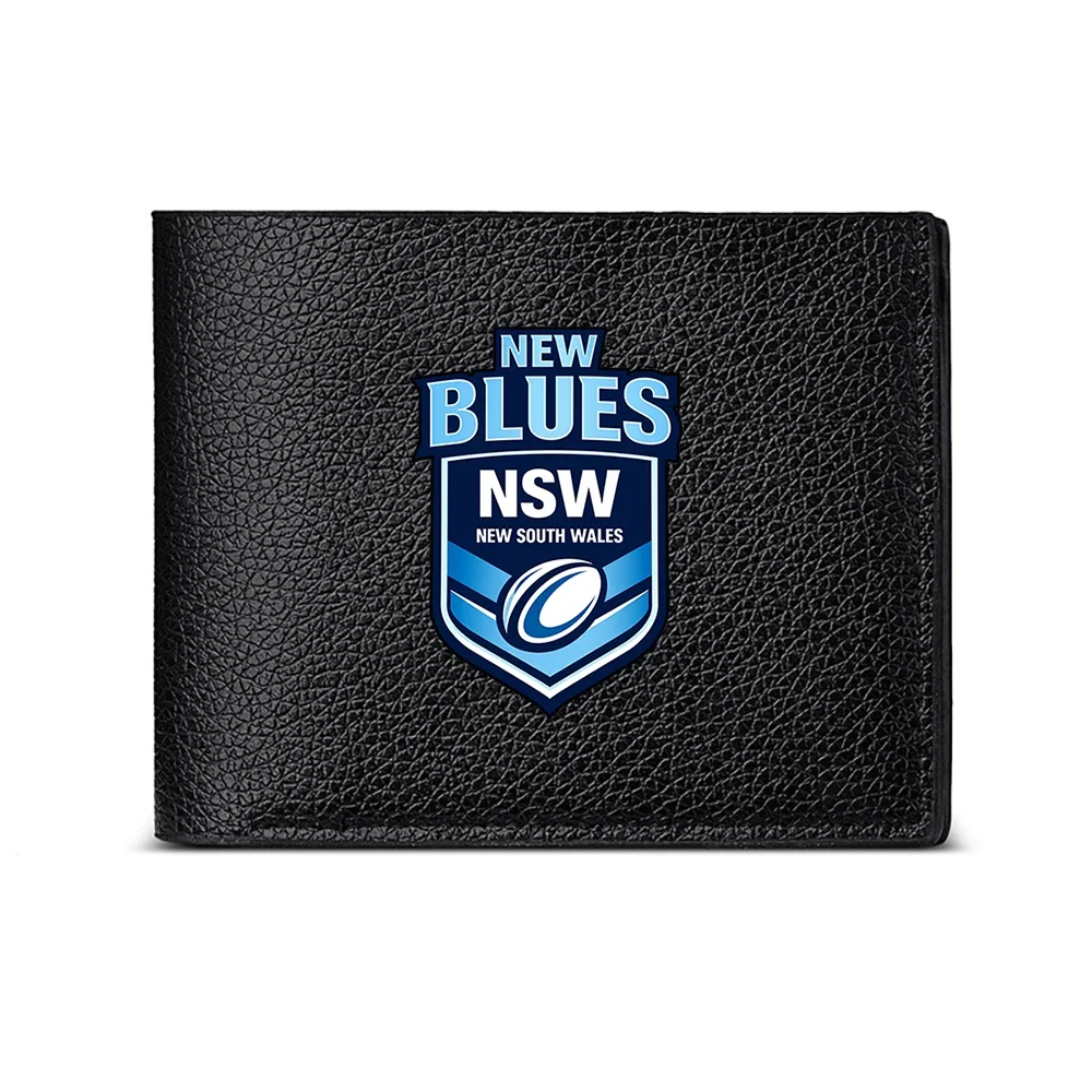 New Blues Nsw New South Wales Shield Design Men Wallet Card Holder Casual Business Fashion Print Style