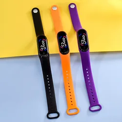 Nuevo reloj Digital Simple para niños, reloj LED deportivo a la moda para niños, reloj electrónico informal con banda de silicona para niños, niñas y estudiantes