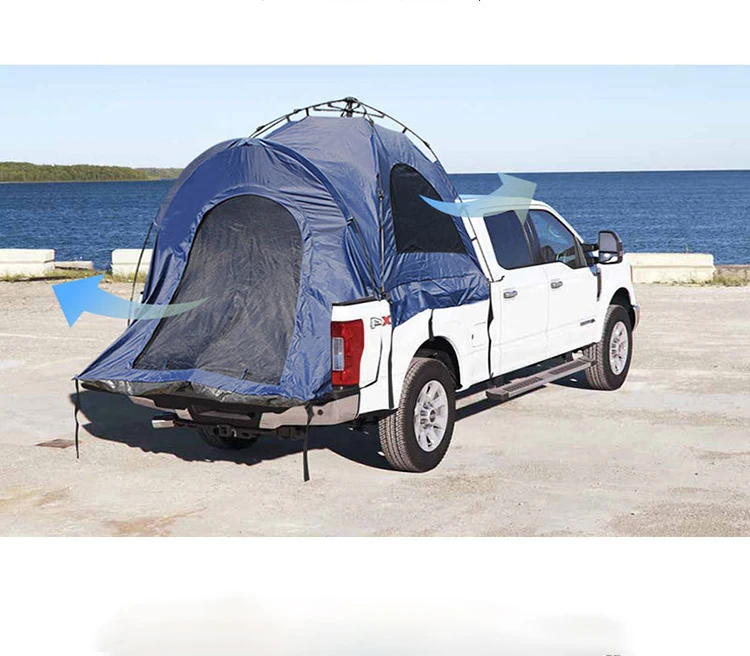 

Portable Waterproof Pickup Truck Bed, Pickup Truck Roof Top Tent for Outdoor Camping