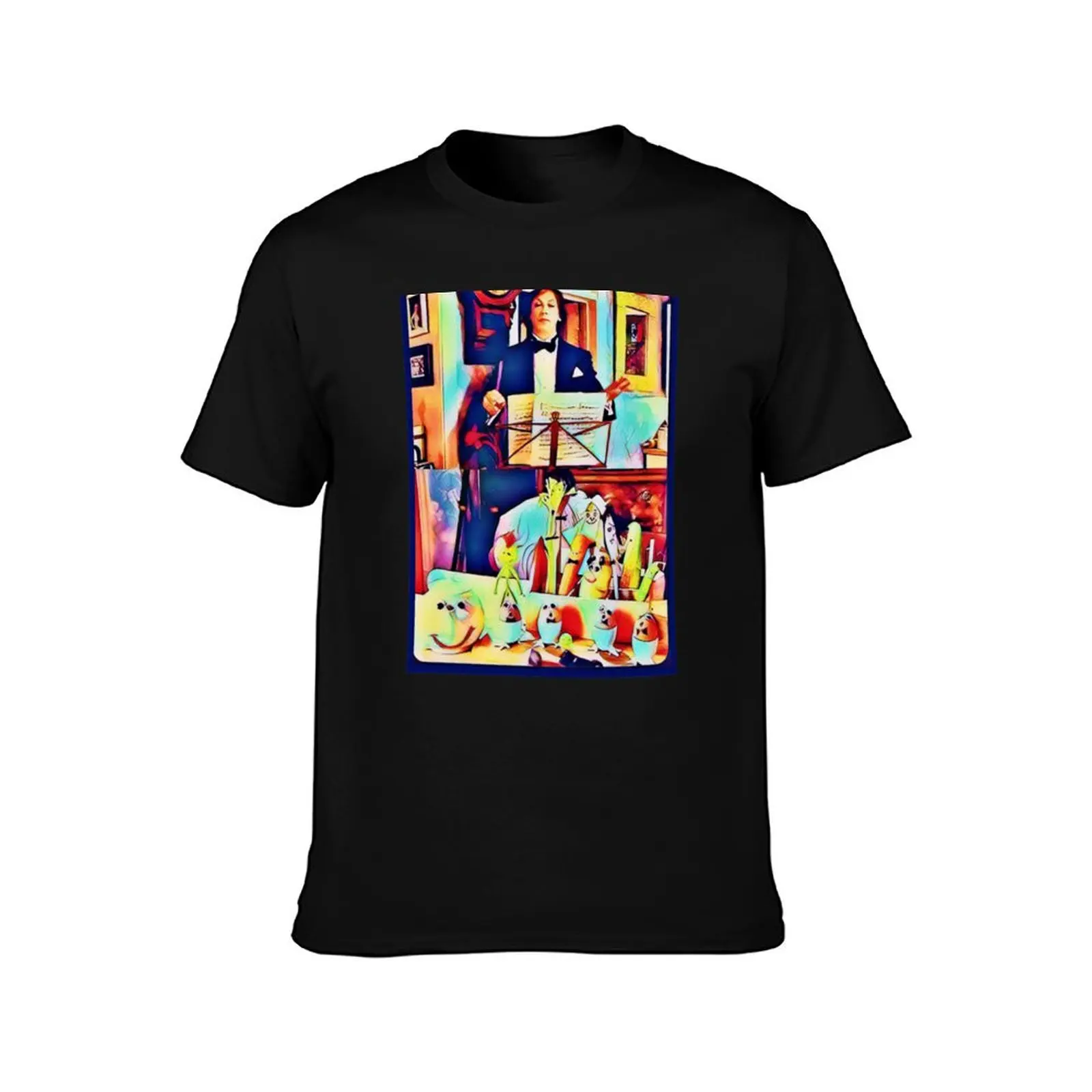 Miranda Conducting Fruit Friends T-Shirt Summer Casual Cotton Tee Oversized Streetwear Tops Vintage Graphic Print