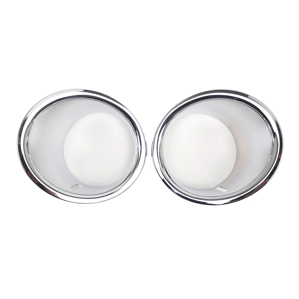 

Car Bumper Cover Silver Fog Lamp Frame Chrome Plating Wear-Resistant Design ABS Material OEM Number Compatibility