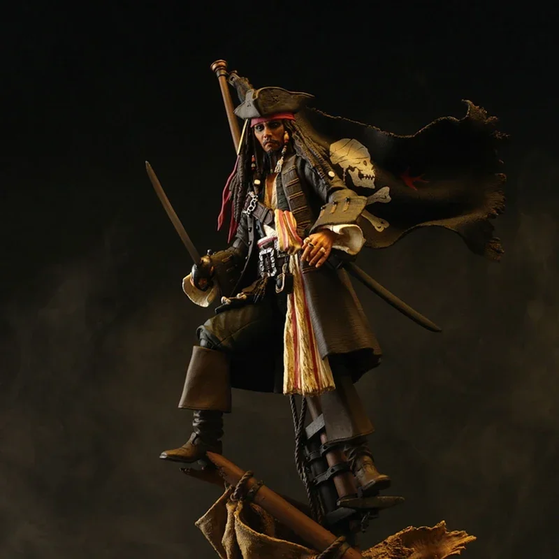 In Stock Shfiguats Pirates Of The Caribbean Captain Jack Sparrow Anime Action Figure Statue Collectable Model Toy Birthday Gift