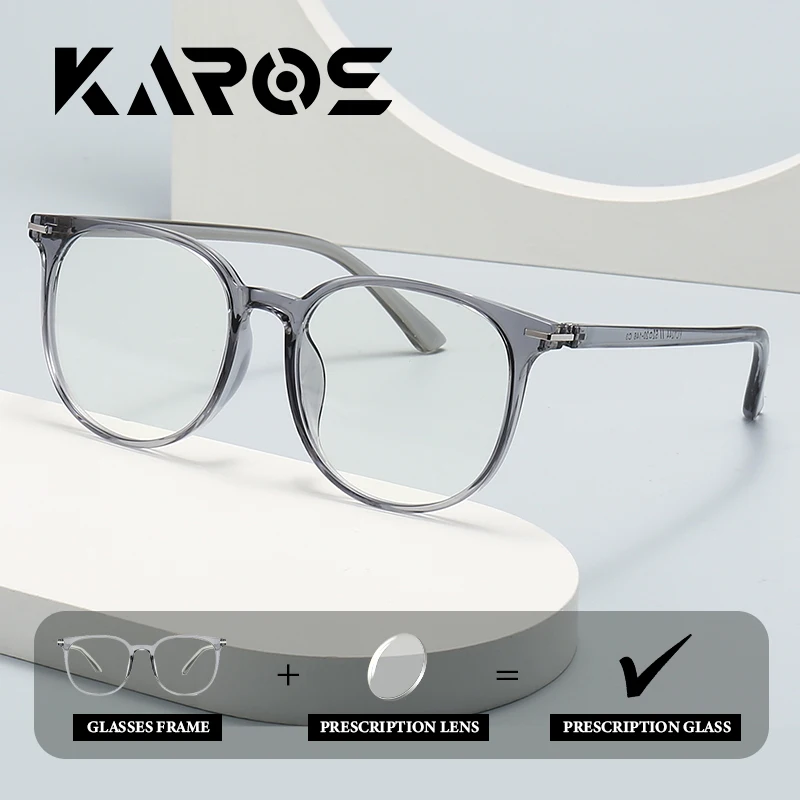 نظارات كروس دائرية متعددة الاستخدامات للنساء بإطار كبير وصفة طبية مضادة للضوء الأزرق فوتوكروميك تقدمية متعددة البؤر #1