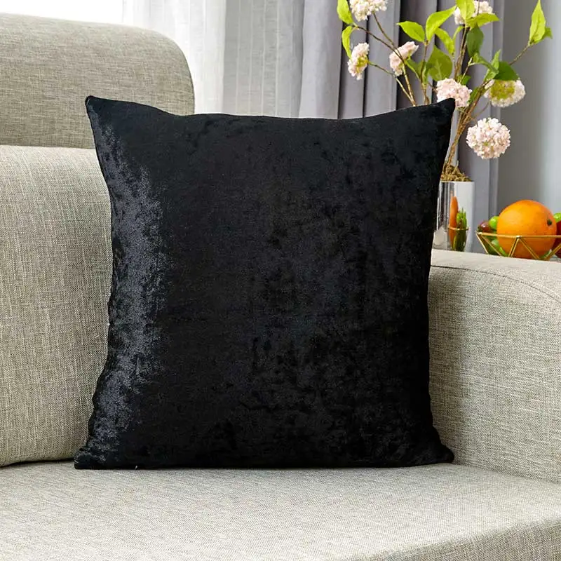 6 colors Pillow Cover Ice Velvet Cushion Cover for Living Room 45x45cm Throw Pillow Cover Home Decorative Pillows Cover for Sofa