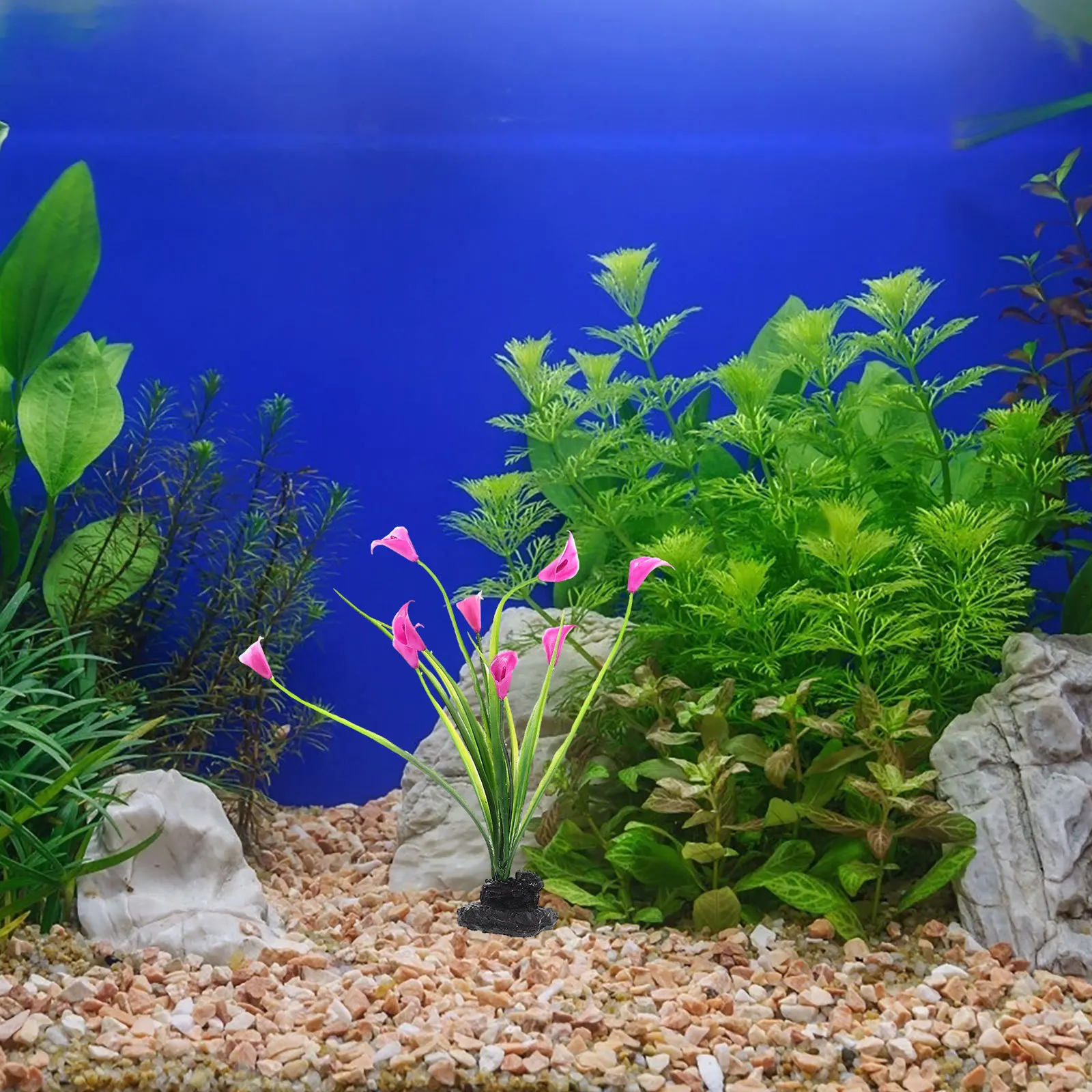 

2Pcs Fish Tank Decoration Delicate Fake Plant Desktop Aquarium Plant Natural Look Aquarium Supplies Fish Tank Decoration