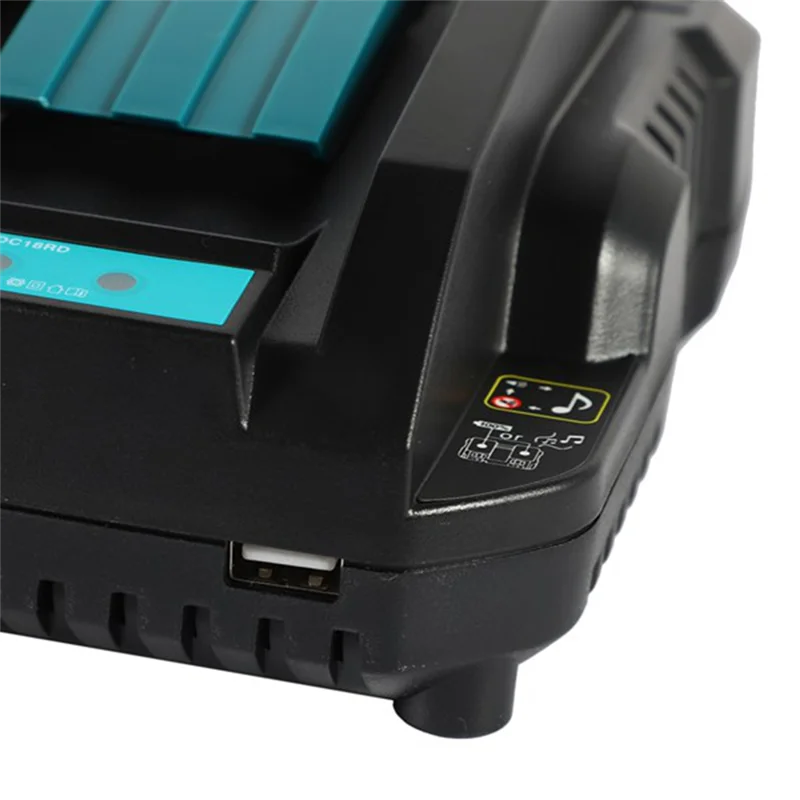 WORTHOWN-Li- Fast Battery Charger Alternative Dual Charger BL1415 Dual Charger เครื่องชาร์จแบตเตอรี่ลิเธียมพร้อม USB