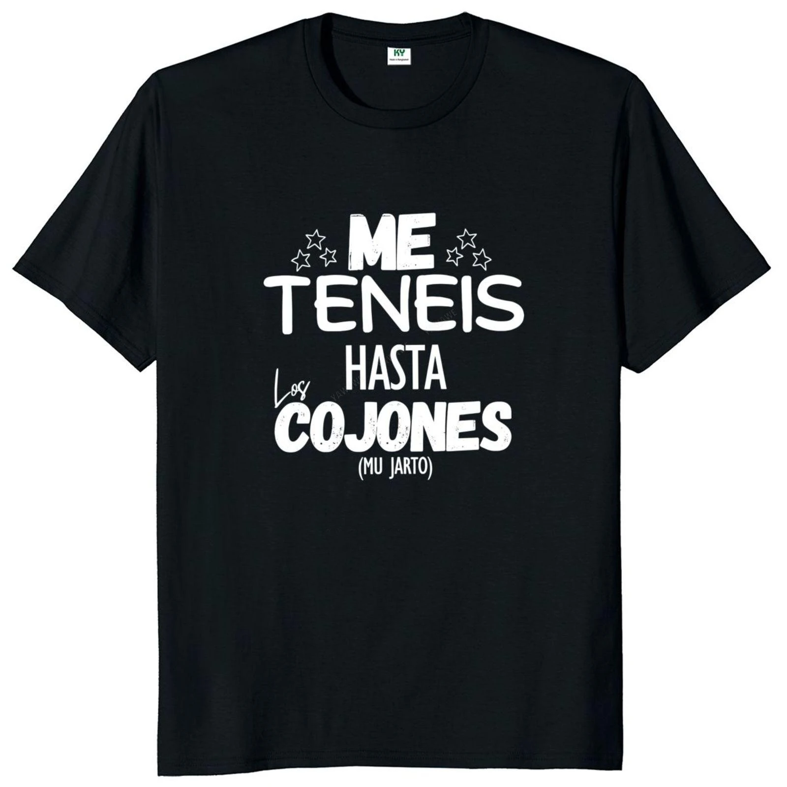 Mens tee-shirt You Have Me Up To The Balls Funny Spanish Texts Geek Phrases T-shirts Cotton Soft Unisex Tee Tops New Arrival