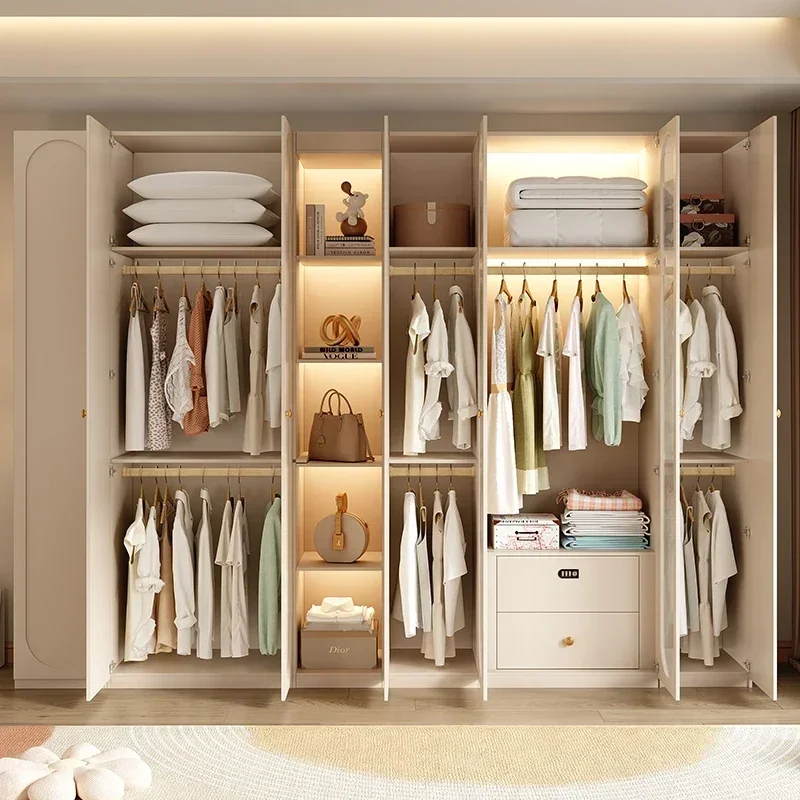 Minimalist Modern Wardrobe Cheap Space Saving Shelves Luxury Display Trendy Shelf Closet Living Room Armario Hotel Furniture