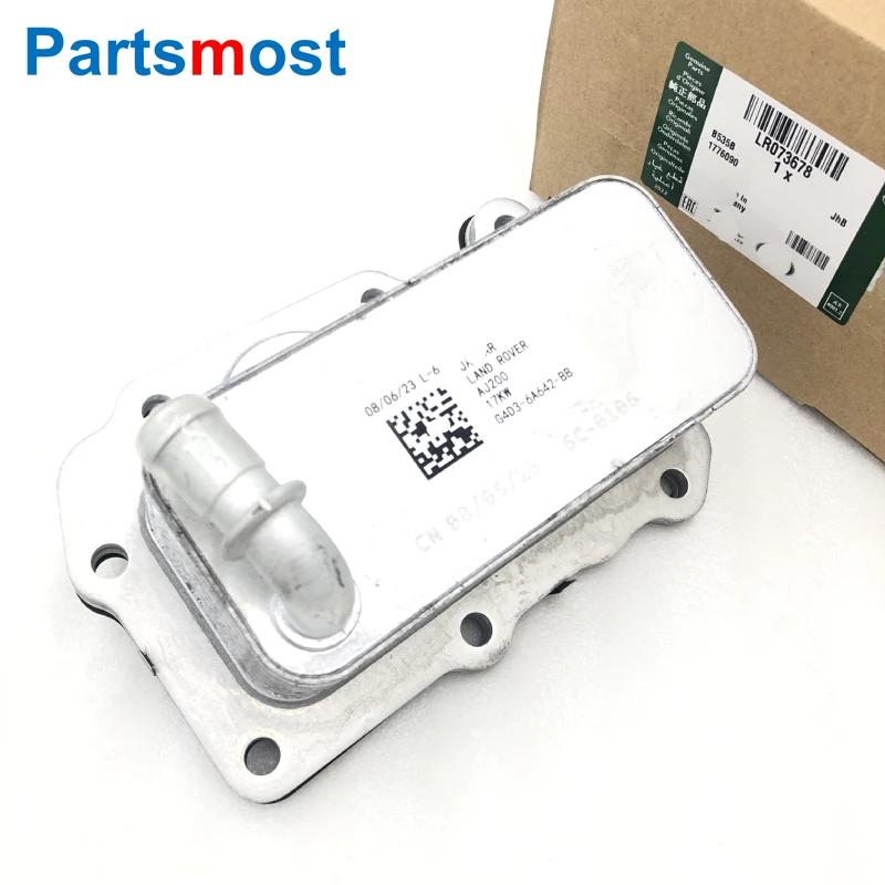 

2.0 TURBO PETROL AJ200P OIL COOLER FOR RANGE ROVER SPORT NEW DISCOVERY EVOQUE VELAR JAGUAR F-TYPE XE XF E-PACE LR073678 LR075630