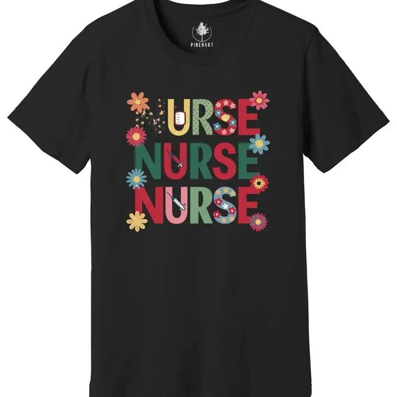 Retro Nurse T Shirt…