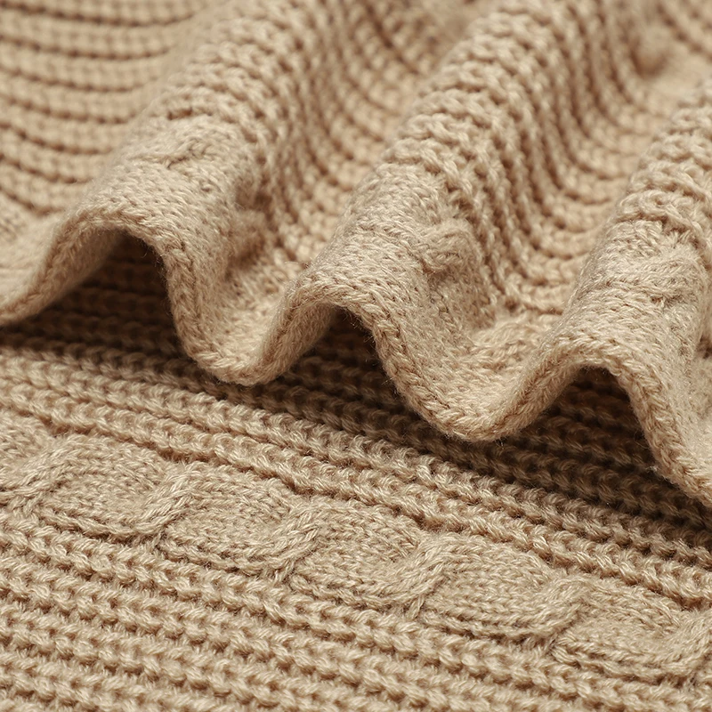 100*80 cm Neonato Netural Versatile Passeggino Cestino Swaddle Wrap Trapunte Infant Che Riceve Tappetini Bambino Coperte Lavorate a Maglia Swaddle Wrap