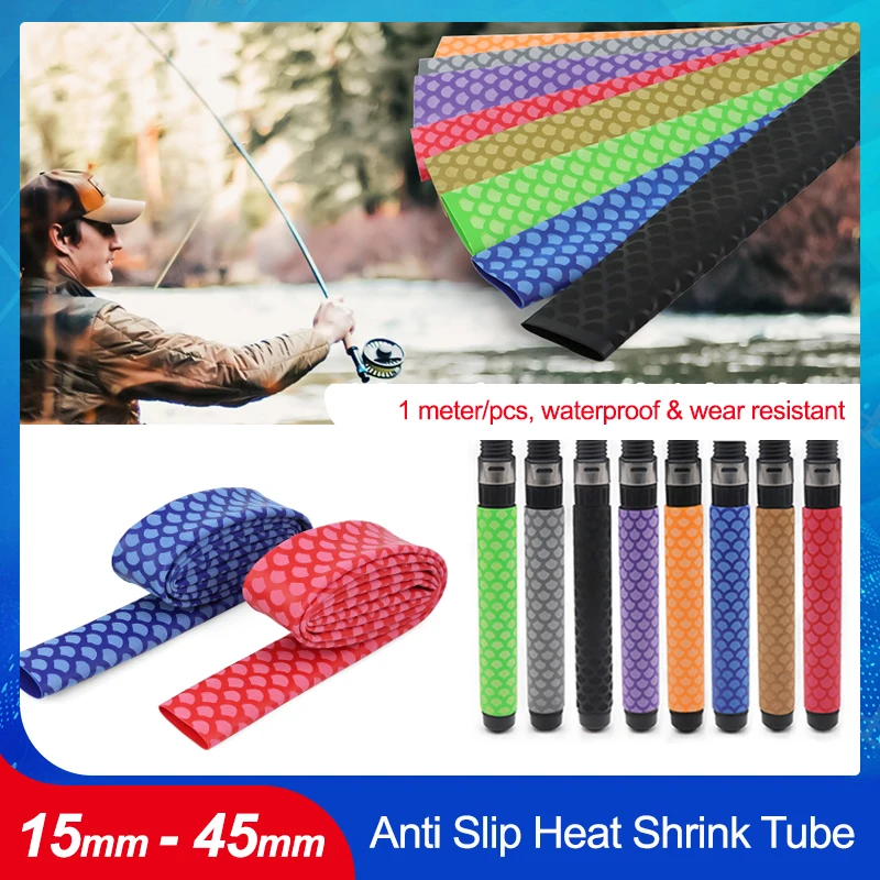 

Anti-slip Fishing Rod Heat Shrink Tube Wrap Dia15/18/20/22/25/28/30/35/40/45mm DIY Non Skid Bicycle Handle Bar Grip Cover Case