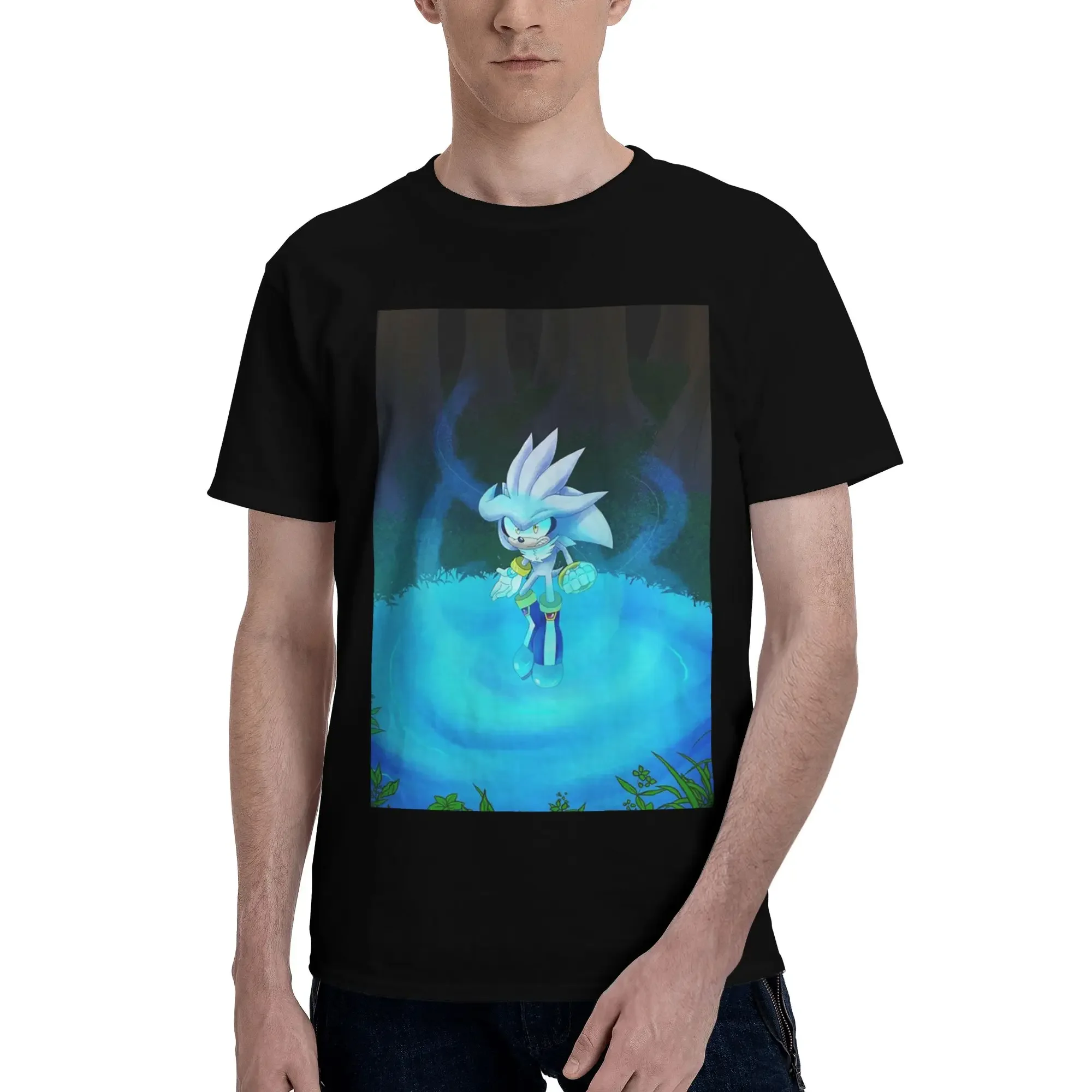 Shadow The Hedgehog 100% Cotton T-Shirt Men's Funny T Shirts Men Crew Neck Short Sleeve S-6XL