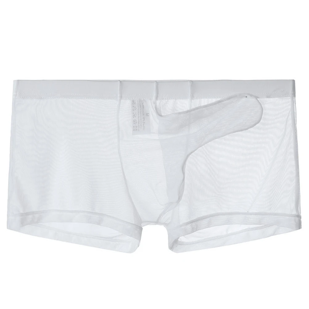 Boxer Briefs Mens Underwear Thong Transparent Ultra-Thin Underwear Briefs Low Rise Panties Sexy Shorts Brand New