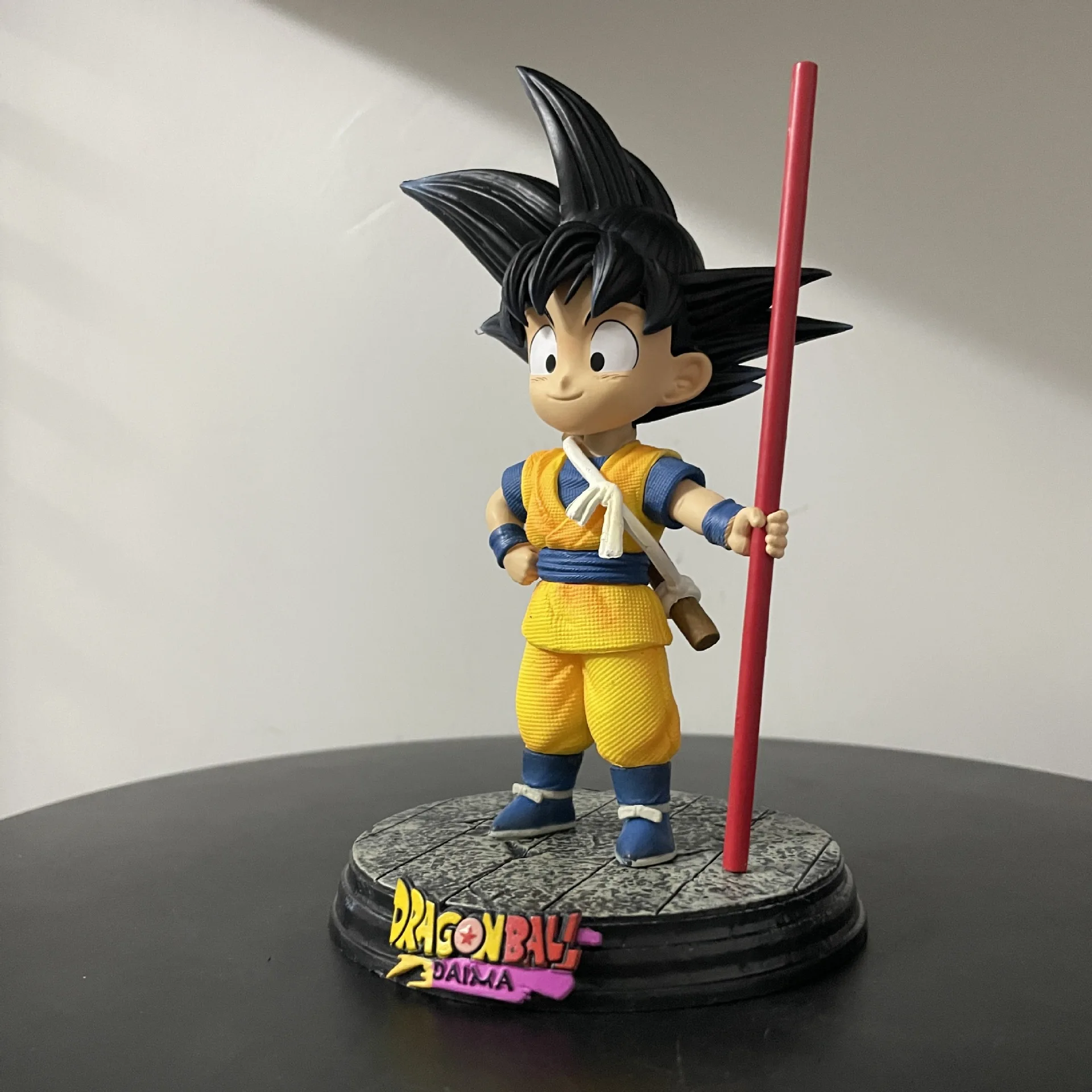 18cm Dragon Ball Goku wygląd dzieciństwa klasyczny obraz Anime Model figurki Gk kolekcja statua dekoracja stołu ozdoba zabawka