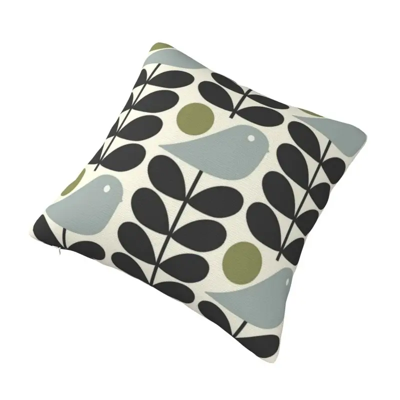 Custom Bird Orla Kiely Abstract Design Cushion Cover 40x40cm Scandinavian Velvet Nordic Throw Pillow