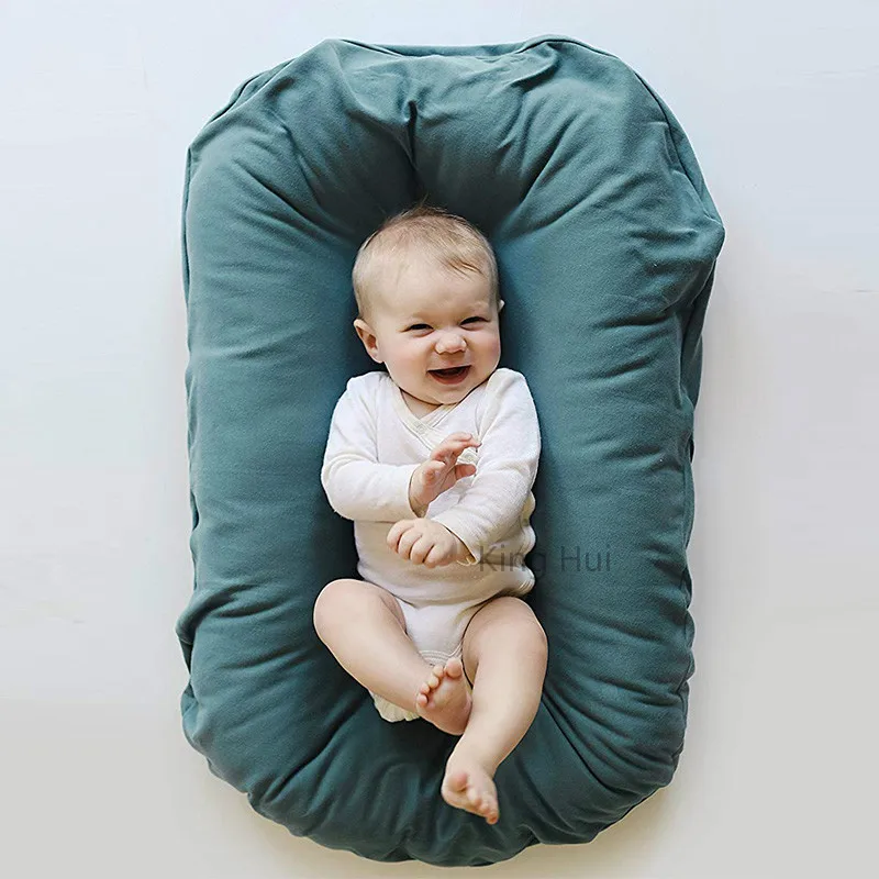Infant Newborn Baby Lounger Portable Baby Nest Bed for Girls Boys Cotton Crib Toddler Bed Baby Nursery Carrycot Co Sleeper Bed