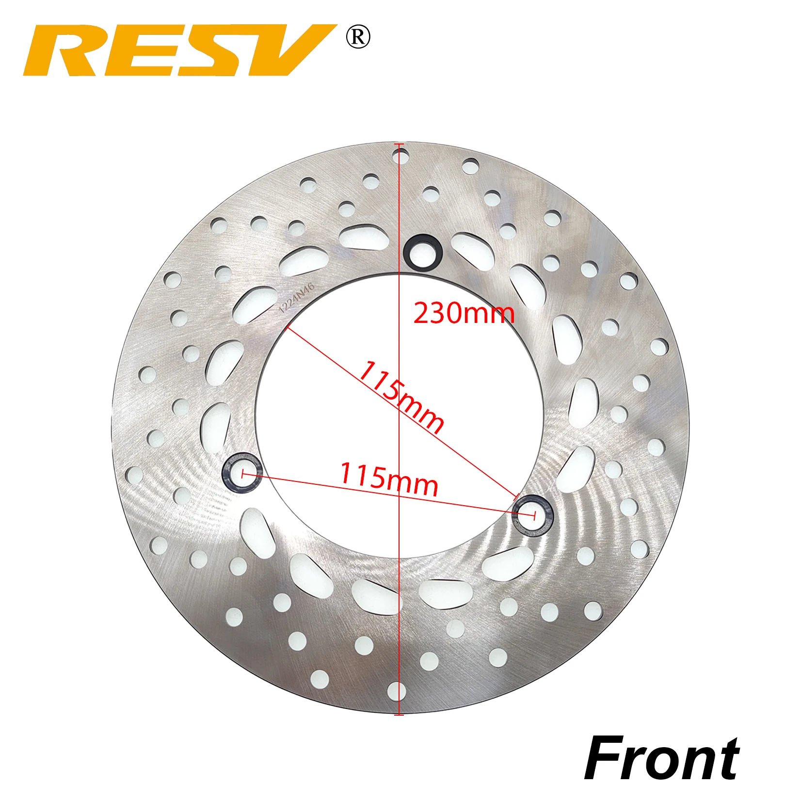 RESV 230mm for YAMAHA NMAX125 NMAX155 GPD125-A GPD155-A N-MAX OCITO 125 155 Front Rear Brake Disc Rotor Pad
